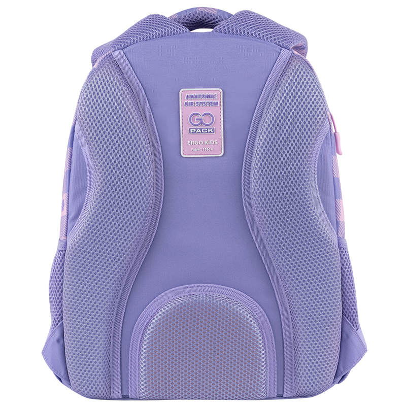PLECAKSZKOLNYDLADZWIEWCZYNEKWKRATKEFIOLETOWYGoPackPlecchlopcy belsilt Mokyklinė kuprinė paaugliui GoPack rožinė ir violetinė 17 l A4 formatui