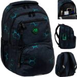 Mokyklinė kuprinė paaugliui AstraBag žalia 2 skyriai A4 formatui