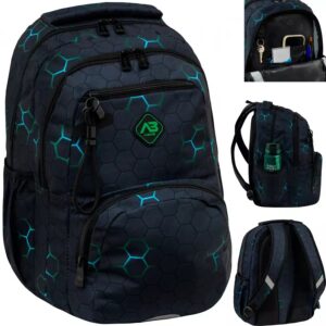 Mokyklinė kuprinė paaugliui AstraBag žalia 2 skyriai A4 formatui