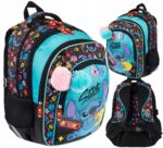 Mokyklinė kuprinė paaugliui St Majewski Stitch žalia 22 l A4 formatui