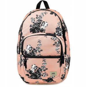 Sportinė mokyklinė kuprinė Vans gėlių rašto rožinė 22 l A4 formatui modelis MOTIVEE 22L