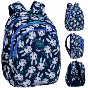 Mokyklinė kuprinė pirmokui CoolPack mėlyna 2 skyriai A4 formatui