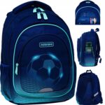 Sportinė mokyklinė kuprinė AstraBag futbolo juoda ir žalia 20 l A4 formatui