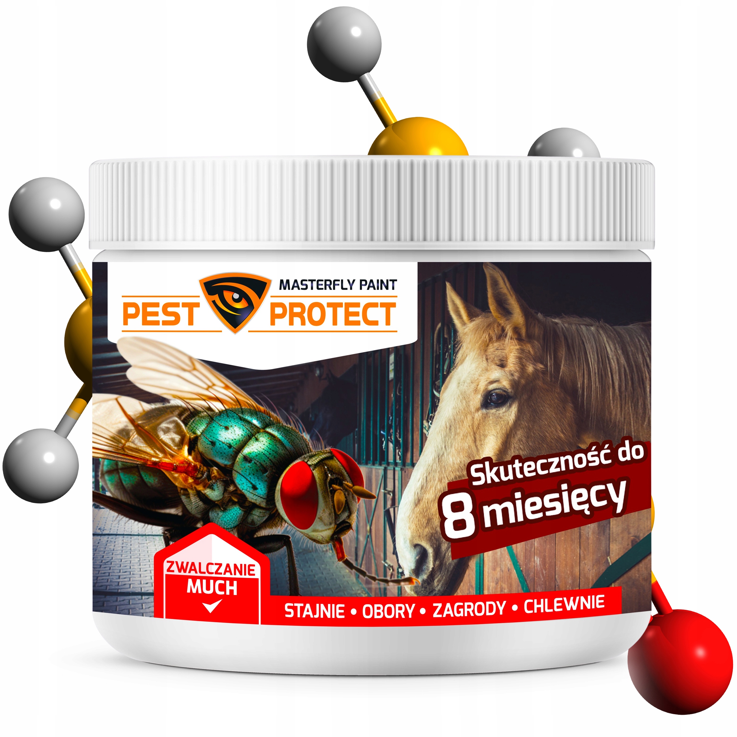 PREPARATSRODEKNAMUCHYNAZEWNATRZWSTAJNIOBORZEDOOBORYCHLEWNIEANGTIN5905591993708 belsilt PEST PROTECT milteliai nuo musių 125 g tvartui ir ūkiui