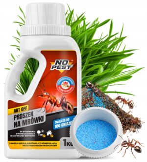 No Pest skruzdėlių naikinimo milteliai produkto kiekis 1 kg  lizdams naikinti