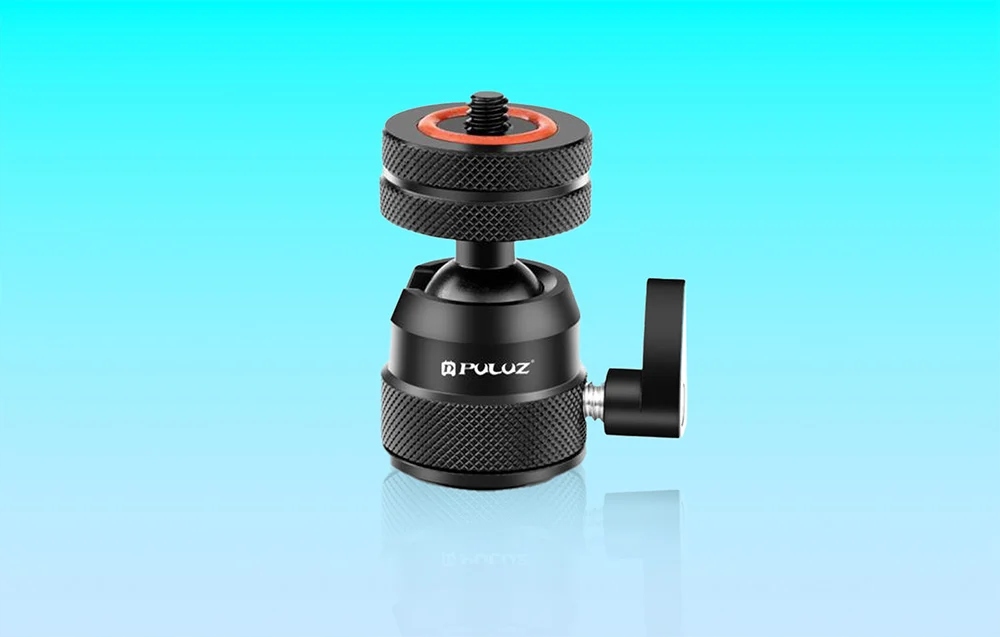 PULUZAdapterKulowydoStatywu360LekkaAluminiowaGlowicaCzarnyRodzajglowica belsilt PULUZ rutulinis adapteris skirtas trikojui 360° lengvas aliumininis juodas laikiklis