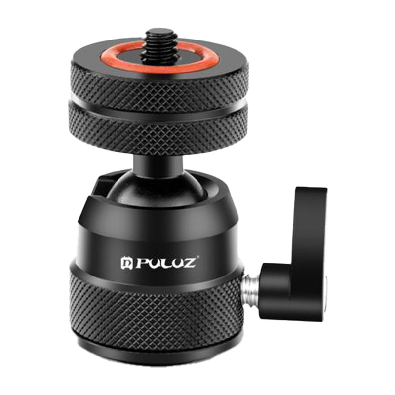 PULUZAdapterKulowydoStatywu360LekkaAluminiowaGlowicaCzarny belsilt PULUZ rutulinis adapteris skirtas trikojui 360° lengvas aliumininis juodas laikiklis