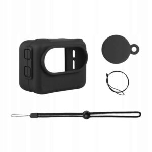 PULUZ Silikoninis dėklas Insta360 GO 3 su pavadėliu juodas