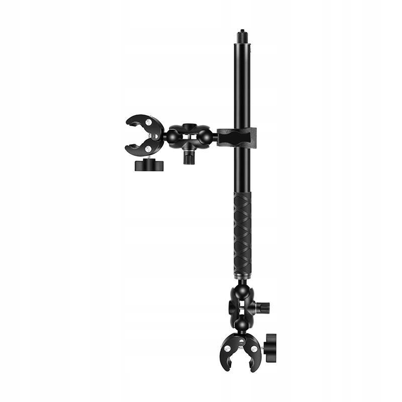PULUZPU496BZestawmocowanzInvisibleselfiestick150cmdlaInsta360Stanopakowaniaoryginalne belsilt PULUZ PU496B tvirtinimų rinkinys su nematoma 150 cm asmenukių lazda Insta360 kameroms