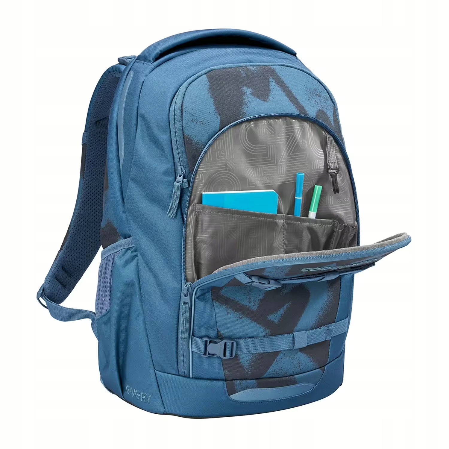 PlecakCoocazooEveryHama211782GraffitiGrooveMarkaCoocazoo belsilt Mokyklinė kuprinė Coocazoo grafičio stiliaus 30 l A4 formatui