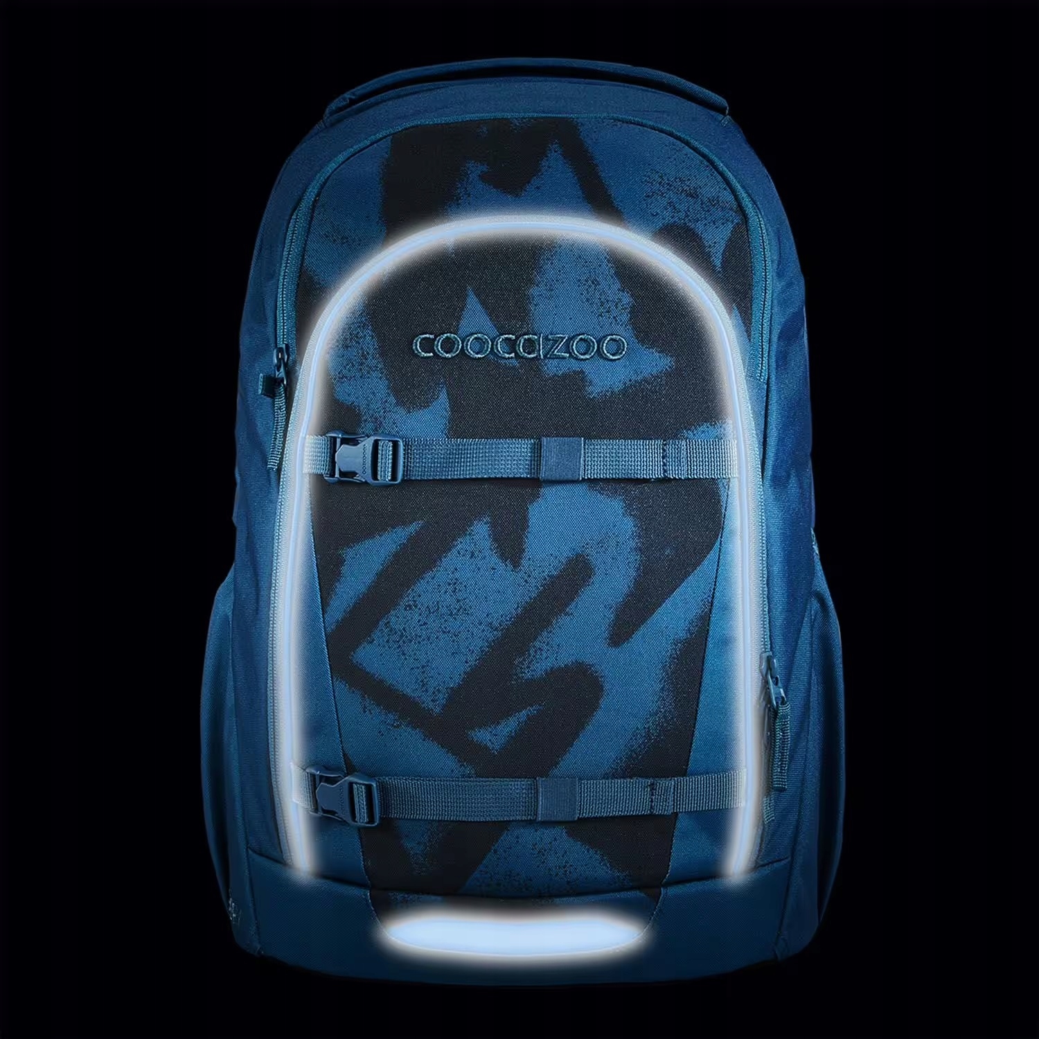 PlecakCoocazooEveryHama211782GraffitiGrooveTypwielokomorowy belsilt Mokyklinė kuprinė Coocazoo grafičio stiliaus 30 l A4 formatui