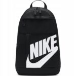 Sportinė mokyklinė kuprinė Nike juoda 2 skyriai A4 formatui