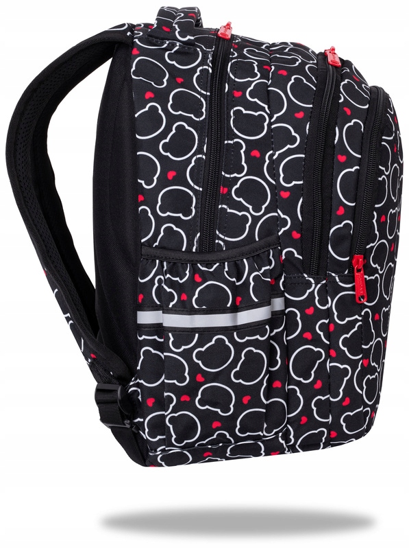 PlecakmlodziezowyJoySBearCoolPackPatioKodproducentaF048709 belsilt Mokyklinė kuprinė paaugliui CoolPack juoda keli skyriai