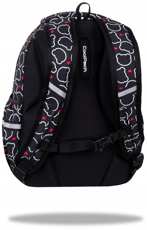 PlecakmlodziezowyJoySBearCoolPackPatioMarkaCoolPack belsilt Mokyklinė kuprinė paaugliui CoolPack juoda keli skyriai