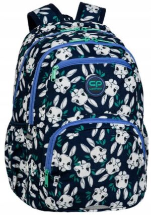 Mokyklinė kuprinė paaugliui CoolPack įvairiaspalvė keli skyriai A4 formatui modelis F099704