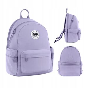 Mokyklinė kuprinė mergaitei GoPack violetinė 1 skyrius A4 formatui