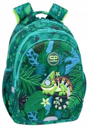 Mokyklinė kuprinė CoolPack žalia 19 l A4 formatui modelis TROPIC 19L