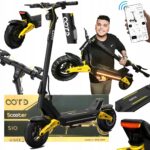 Elektrinis paspirtukas Elektrinė transporto priemonė 1400 W 55 kmh 70 km 20 Ah 10 bekelės OOTD S10 su LED programėle