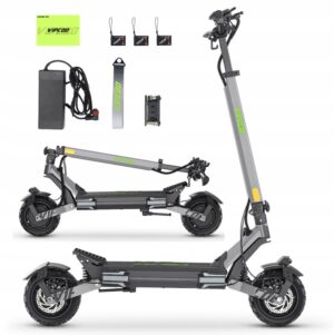 Elektrinis paspirtukas Elektrinė transporto priemonė VIPCOO VS6 PRO 2400 W 52 V208 Ah 60 kmh 65 km 10 cali