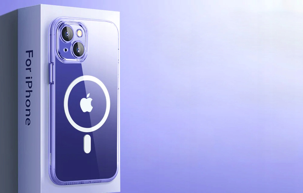 PrzezroczysteEtuiMagnetyczneJoyroomJR14H5CasenaTelefondoiPhone14Stanopakowaniaoryginalne belsilt Skaidrūs dėklas magnetiniai Joyroom JR 14H5 dėklas telefonui iPhone telefonui 14