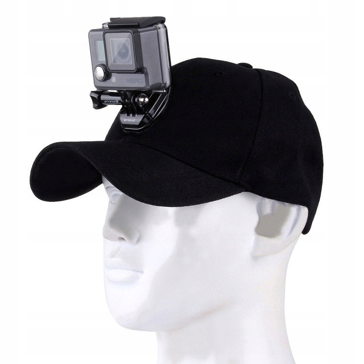 PuluzCzapkaPuluzZMocowaniemNaKamereSportowaDjiGoproInsta360KodproducentaPU195 belsilt PULUZ kepurė su tvirtinimu veiksmo DJI kamerai GoPro Insta360