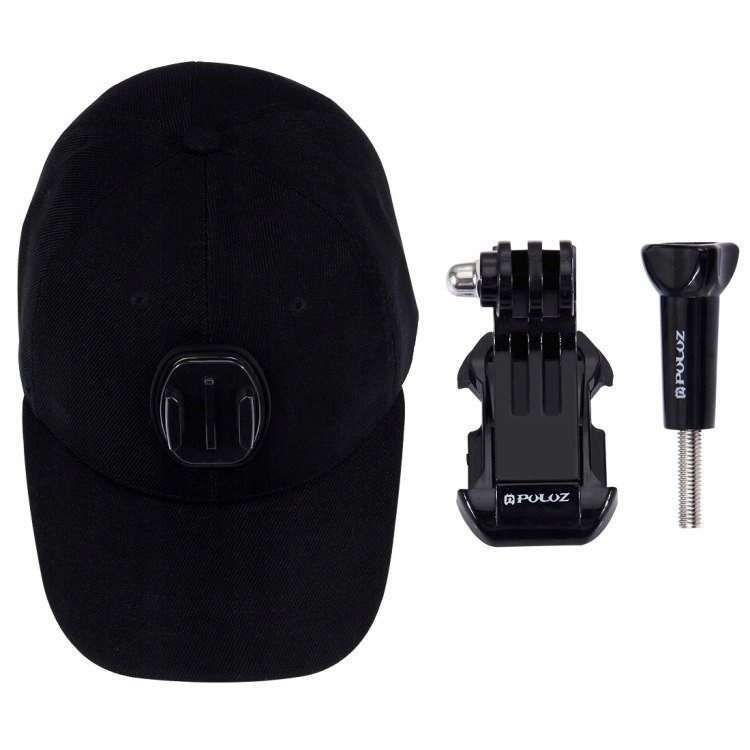 PuluzCzapkaPuluzZMocowaniemNaKamereSportowaDjiGoproInsta360Wagaproduktu574g belsilt PULUZ kepurė su tvirtinimu veiksmo DJI kamerai GoPro Insta360