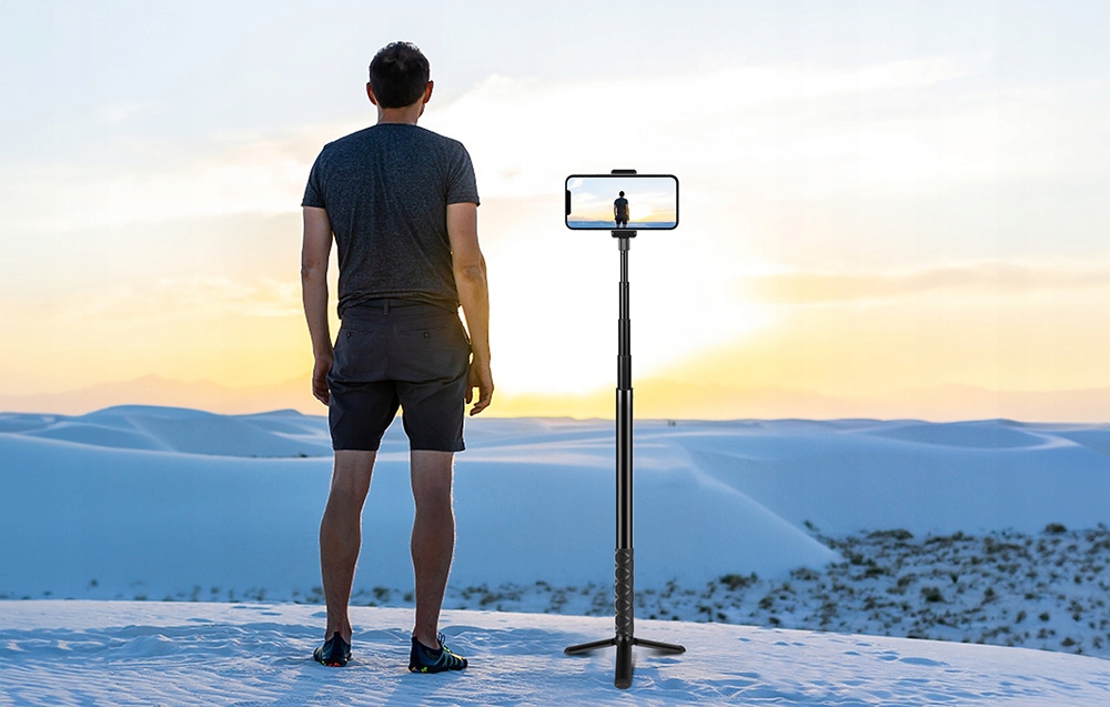 PuluzMetalowyUchwytWysiegnikSelfieStickKameryGoProHeroDJIInsta360ModelPU8162 belsilt PULUZ metalinis laikiklis ištraukiama lazda asmenukių lazda kameros GoPro Hero DJI Insta360
