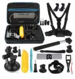 PULUZ PKT11 tvirtinimų rinkinys 20 priedų kameros GoPro Hero DJI Insta360