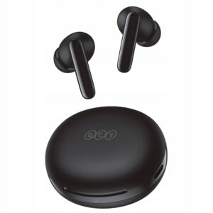 QCY T13 ANC2 belaidės į ausis dedamos ausinės Bluetooth 53 ANC juodos