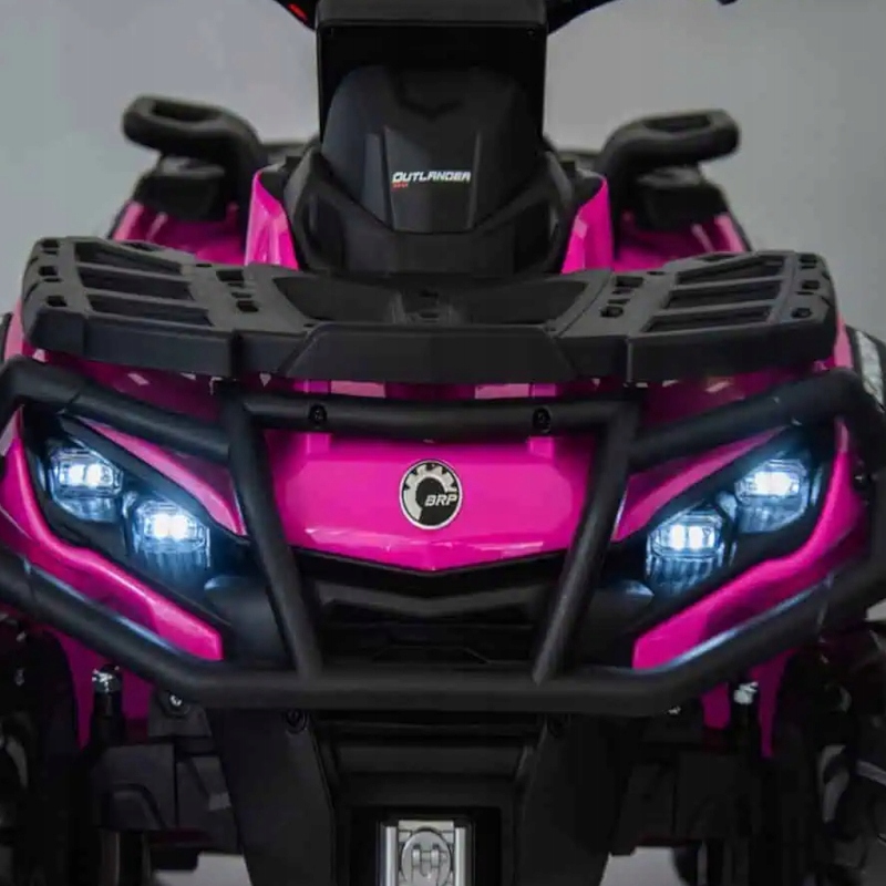 QUADOUTLANDERCA005ATV4X4AUTONAAKUMULATOR12V14AH4X45WPILOTEVAKolorbezowyszary belsilt Quad Outlander CA005 4X4 elektrinis automobilis vaikams 12V