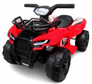 Quadzik J8AA elektrinis automobilis vaikams su šviesa ir muzika