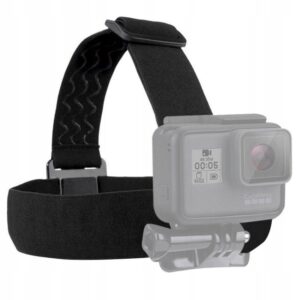 Reguliuojama galvos juosta PULUZ su tvirtinimu veiksmo GoPro DJI kamerai