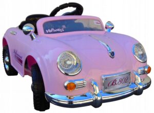 Retro elektrinis automobilis vaikams su nuotoliniu valdymu