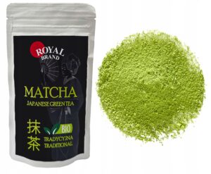 RoyalMatchaJaponskaBioZielonaHerbata100gHerbatawProszkuTradycyjna belsilt Japoniška matcha arbata bio Royal Matcha 100 g matcha milteliai