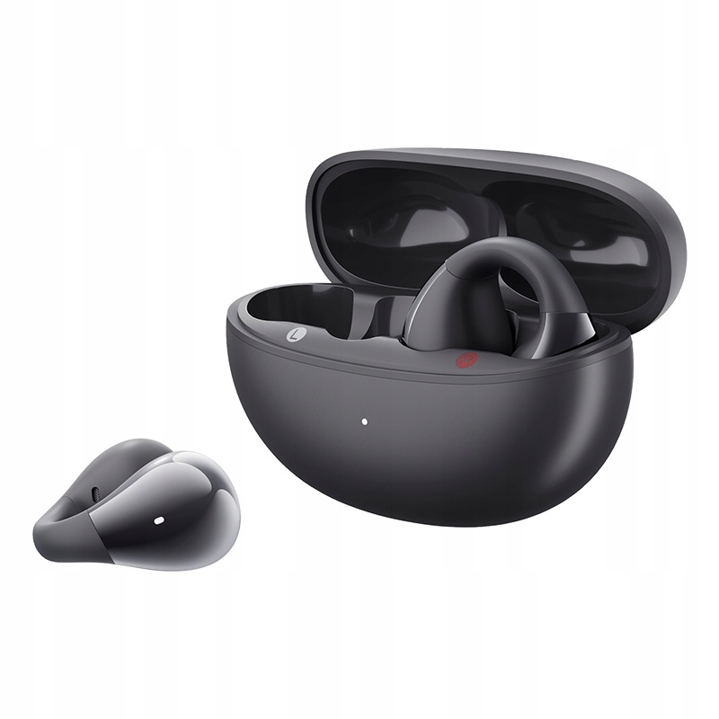 SLUCHAWKIBEZPRZEWODOWEQCYOWSZKLIPSEMIPX4BT54ANDROIDiOSUSBC30hMarkaQCY belsilt Belaidės ausinės QCY Ows su su segtuku IPX4 BT 54 Android iOS USB C 30h
