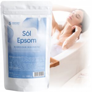 Epsom druska INSPORT 1 kg magnio sulfatas voniai ir SPA