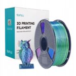 SUNLU Pla+ Silk Tri Color filamentas 175mm 1kg mėlynas žalias violetinis