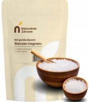 Epsom druska Naturalnie Zdrowe 1 kg magnio sulfatas voniai