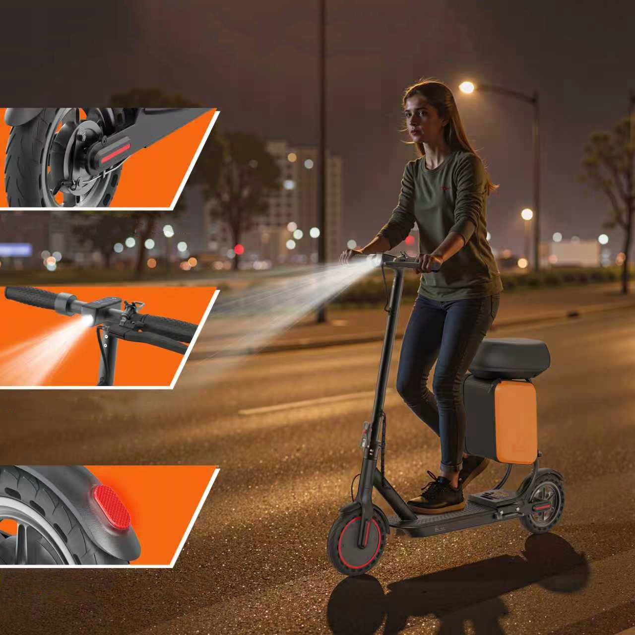 SkladanaHulajnogaElektrycznaAOVOPROTX01XB350W20kmh25KM11LTorbaPodsiodlowaAPPHamulecbebnowy belsilt Sulankstomas Elektrinis paspirtukas AOVOPRO TX01XB 350 W 20 kmh 25 km + 11L krepšys Podsiodlowa programėle