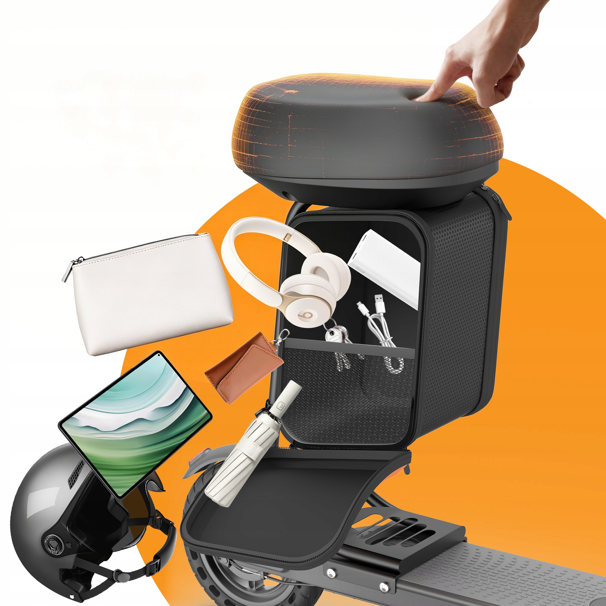 SkladanaHulajnogaElektrycznaLADPEDLP60XB350W20kmh350WTorbanaModelLP60XB679065484065 belsilt Sulankstomas Elektrinis paspirtukas LADPED LP60XB 350 W 20 kmh 350 W+krepšys na