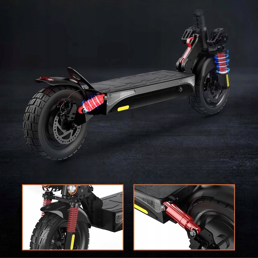 SkladanypojazdelektrycznyiScooteriX4800W48V15Ah45kmh4045kmEANGTIN730654130524 belsilt