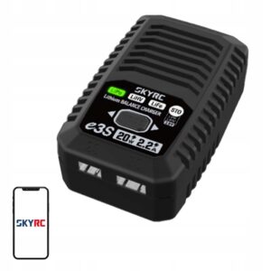 SkyRC E3S įkroviklis AC 20W LiPo LiHV LiFe 2S 3S 2.2A