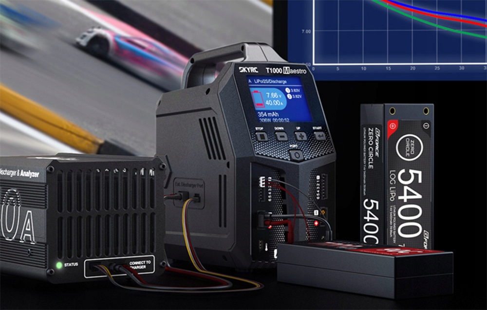 SkyRC T1000 įkroviklis 1000W Arm Cortex-M4 už gerą kainą