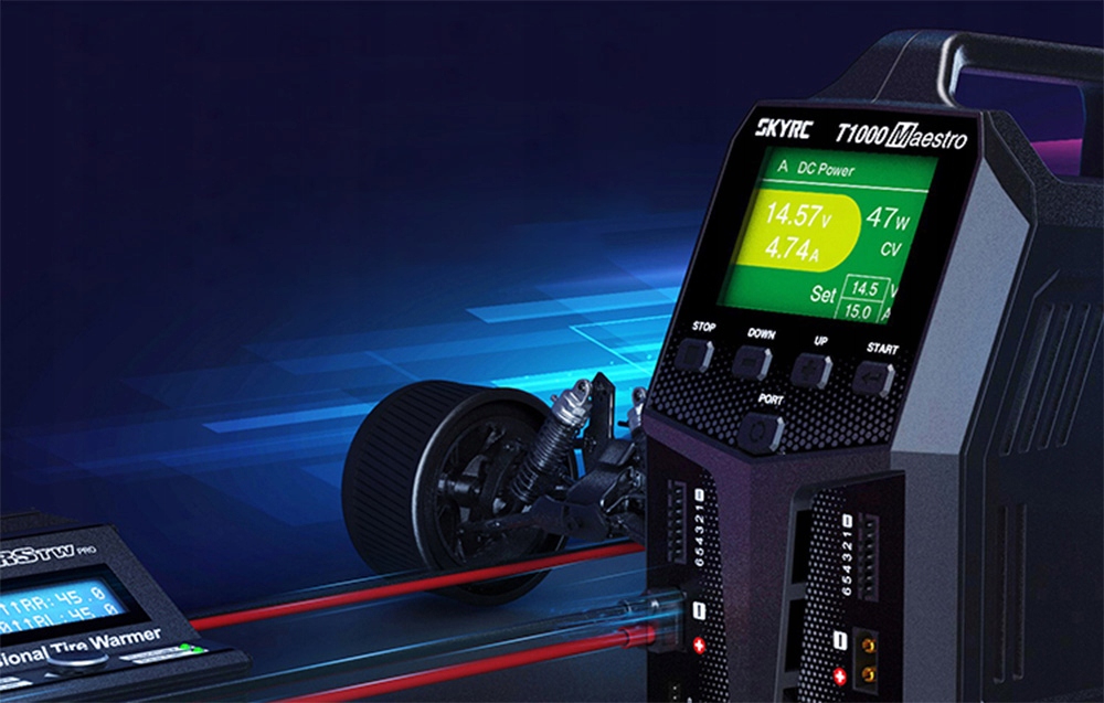 SkyRC T1000 įkroviklis 1000W Arm Cortex-M4 už gerą kainą