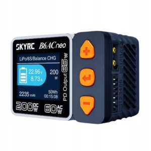SkyRC B6AC Neo įkroviklis LiPo Li-Ion NiMH 10A QC3.0 200W