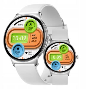 Išmanusis laikrodis COLMI V89 sidabrinis 143 AMOLED Bluetooth skambučiai 100 sporto režimų