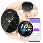 Išmanusis laikrodis COLMI i28 Ultra auksinis 1.43” AMOLED Bluetooth sportui ir sveikatos stebėjimui IP68