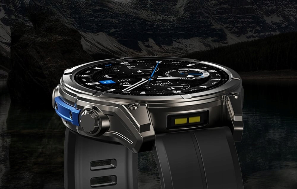 SmartwatchZeblazeVibe8AbyssZegarekSzaryAMOLED5ATMRozmowyWojskowyCertyfikatyzgodnosciCE belsilt Išmanusis laikrodis Zeblaze Vibe 8 Abyss pilkas AMOLED 5 ATM skambučiai karinis stilius