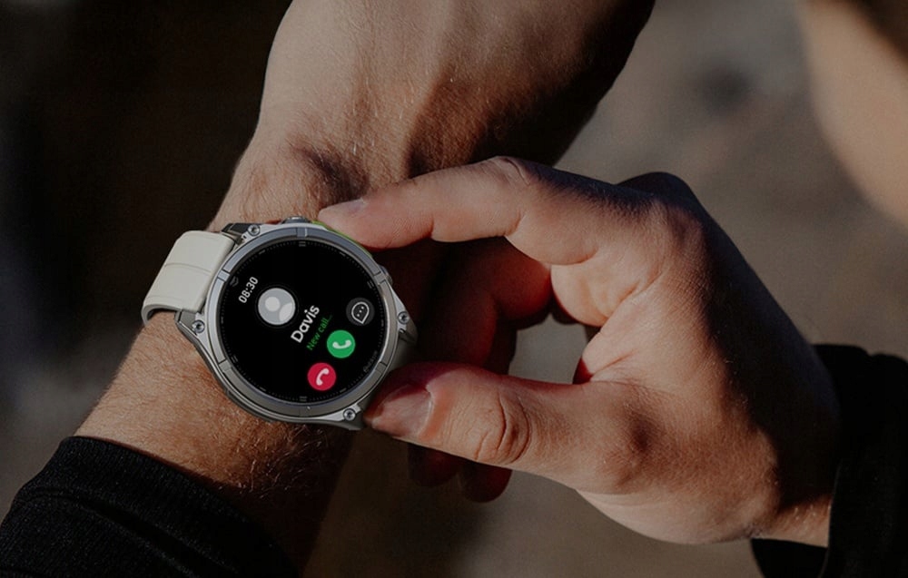 SmartwatchZeblazeVibe8AbyssZegarekSzaryAMOLED5ATMRozmowyWojskowyEkrandotykowytak belsilt Išmanusis laikrodis Zeblaze Vibe 8 Abyss pilkas AMOLED 5 ATM skambučiai karinis stilius