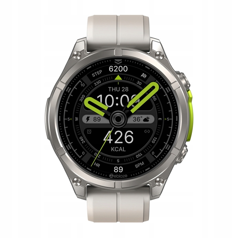 SmartwatchZeblazeVibe8AbyssZegarekSzaryAMOLED5ATMRozmowyWojskowyKodproducentaVibe8Grey belsilt Išmanusis laikrodis Zeblaze Vibe 8 Abyss pilkas AMOLED 5 ATM skambučiai karinis stilius